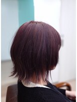 ヘアジーナ(Hair Jina)&nbsp;ダブルカラーふんわりミディアム☆ピンクベージュ