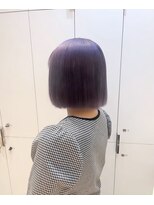 ガリカ 横浜(Gallica) 柔らかモーブパープル×ハイトーンボブ