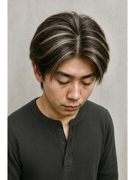 ポート 浦和(PORT) 浦和メンズハイライトカラーメッシュカラーセンターパート