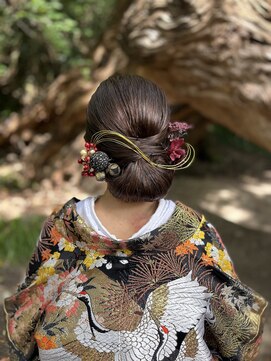 和装×艶シニヨン