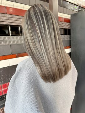 前髪/アンブレラカラー/こなれミディ/イメチェン/ウェーブパーマ