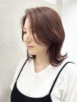 ラッキーヘア 加古川(Lucky Hair)&nbsp;インナー刈り上げくびれミディ×pinkbeige【シン】【加古川】