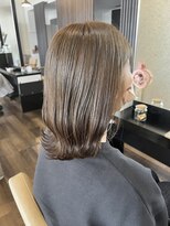 スタイル 皆実店(STYLE)&nbsp;オリーブベージュ/ミディアム/レイヤー/オージュア/アディクシー