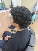 リバース外跳ねパーマ
