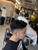 フランクスバーバーリザーブ 人形町店(FRANK’S BARBER RESERVE)&nbsp;直毛を抑えてセットしやすく！毛流れパーマ