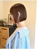 ミルクティーブロンド/ダークブルー/デジタルパーマ/髪質改善