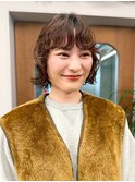 透明感ベージュボブ
