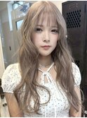 髪質改善パーマ透明感カラーダブルカラーブリーチ