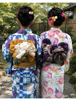 アージュアブンダンティアの写真/吉祥寺三鷹周辺の着付はお任せ髪＆浴衣で出かけよう♪高校生迄￥4950/一般￥6600/レンタル￥1650/電話予約のみ