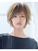 20代30代40代大人かわいい小顔ひし形ふんわりボブ