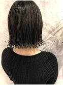 【切りっぱなし】外ハネ切りっぱなしボブ/前下がり/大人ボブ