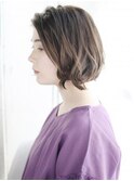 かきあげニュアンスカールボブ