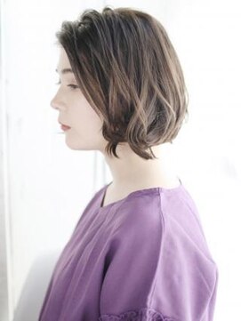 ヘアメイク ナル(hair make nalu) かきあげニュアンスカールボブ