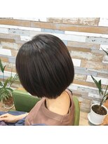 ハウオリ ヘアーワークス(Hauoli hair works)&nbsp;ツヤツヤボブ×グレージュ