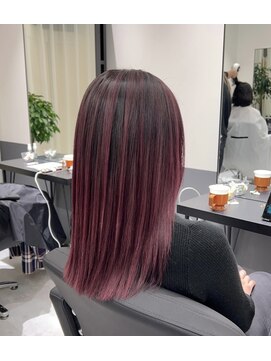 シエラ 心斎橋(CIERA.) CIERA.バレイヤージュ×ワインレッド