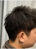 ツーブロックショート