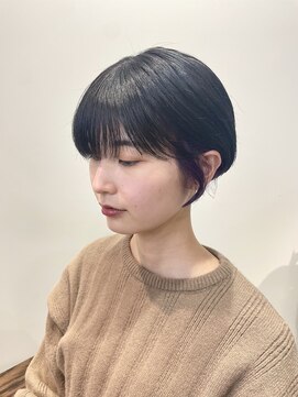 キュエム(Cuem) 【Cuem菅原】耳掛けセシルカットピアスカラー透明感ラベンダー