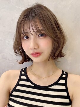 トルネード(TORNADO) 切りっぱなしボブ ワンホンヘア 韓国ボブ 外ハネボブ 4S31