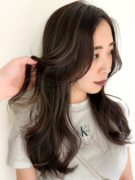 ネイロ バイ ジルブラン 葛西(NeiRo by JIL BLAN) ハイライト白髪ぼかしダブルカラーインナーカラーショートボブ