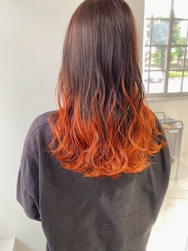 フリーシャ(freesha) [freesha＊arai]オレンジのローグラデーションカラー