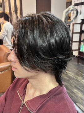 グリー ヘアープロデュース(Gree hair produce) 【Gree金子】メンズウルフ/メンズパーマ/センターパートウルフ