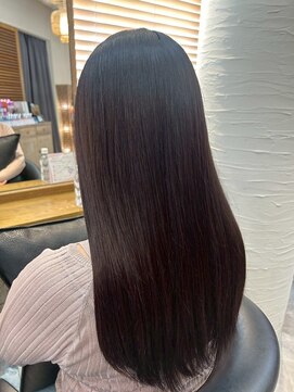 ヘアリゾート粋 トゥジュ 池袋東口店(tujuh) 透明感カラー/ダークブラウン/艶髪/ストレートロング