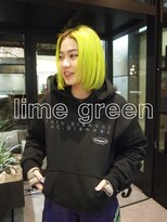 コレットヘアー ザモリオカ(Colette HAIR the MORIOKA)&nbsp;-kanna-♪ライムグリーン×フェイスレイヤー♪