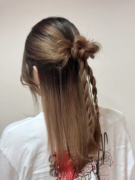 エルパティオ(EL PATIO) 推し活/ハーフアップ/カチモリ/カチモリハーフアップ/三つ編み