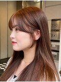 前髪　顔まわりカット