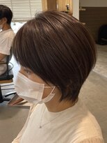 グランデュール 東静岡池田店(GRANDEUR)&nbsp;東静岡ショートボブイルミナカラー丸みレイヤーくびれショート