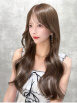 シティ(CITY) 韓国ヘア レイヤーカット 顔まわりカット グレージュ