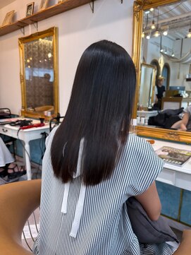 ロンドアベニール 北千住(Lond avenir) 暗めカラー/ボブ顔周り/前髪/レイヤー/髪質改善/縮毛矯正/北千住