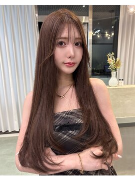 リリー(Lilley) 【稲永麻衣】レイヤーカット+顔まわり+ダブルカラー+韓国ヘア