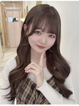 リルミー ミュエナ 大須 矢場町(Lilme myuena) アイドルシースルー前髪 チョコレートベージュ *Lilme*