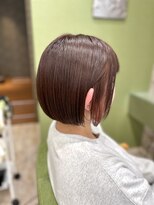 ジプソ(Gypso Hair salon)&nbsp;【 ミニボブ × ピンクベージュ 】