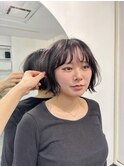ニュアンスボブ/ベルボブ/ダークトーン/前髪カット/横浜元町