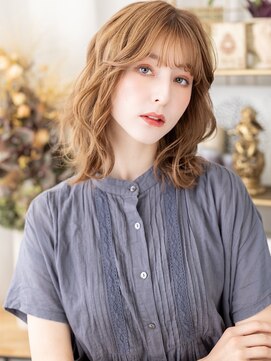 カバーヘア ブリス 大宮西口(COVER HAIR bliss) 外国人風イヤリングカラーくびれパーマミディc7大宮20代30代40代