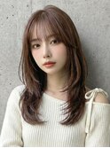 とろけるココアブラウンの柔らかハッシュカット