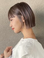 ガーデン 渋谷(GARDEN)&nbsp;ボブ　ミニボブ　顔周り　小顔　前髪　ベージュ　髪質改善