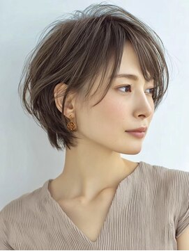 ハーツ(Heart's) 似合わせショートボブ×白髪ぼかし脱白髪染め30代40代50代60代