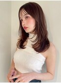 ハイライトバレイヤージュダブルカラーショートカット
