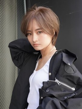 ギークス(GEEKS) 【GEEKS渋谷】ナチュラルショートウルフ/夏カラー/小顔/レイヤー