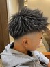 夏休み限定【圧倒的人気】メンズカット＋ホワイトメッシュ＋パーマ￥18000