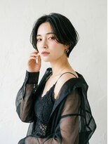 ヘアーメイクパウダー 天王寺寺田町店(Hair make powder) 大人可愛い30代40代50代ナチュラルショートボブオリーブ