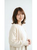 シースルーバング・外ハネレイヤーボブ