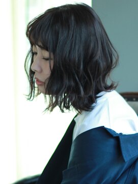 グラス(grass) ワンレン ウェーブボブ