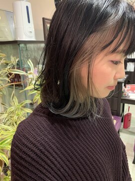 マイ ヘア デザイン 岡崎(MY hair design) ハイコントラストインナーでオシャレにバイカラー