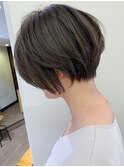 絶壁解消×ワンカールパーマ×大人ショート