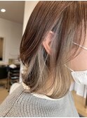 おしゃれインナーカラー♪グレーver