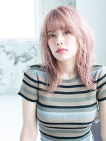 ヘアースペース モナ 清水店(HAIR SPACE Mona) ピンクグレージュカラー/ベイビーピンク/ルーズヘア